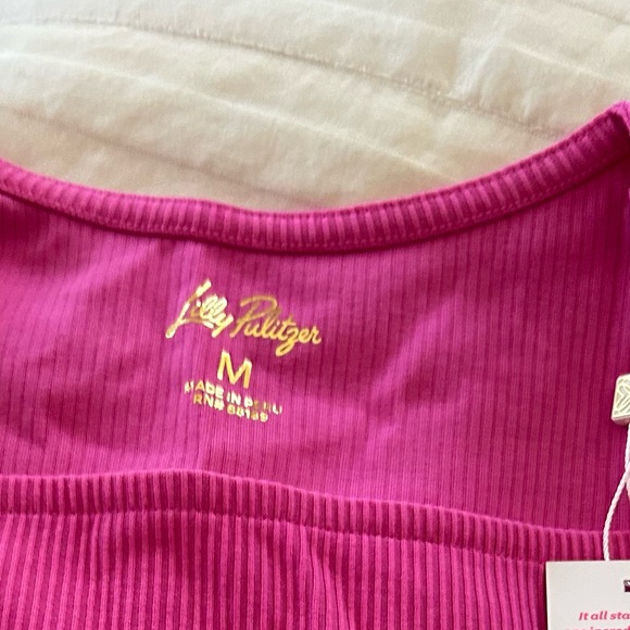 NWT *GREAT VALENTINES DAY SWEATER* Lilly Pulitzer Beaty Pink Square Neck Sweater - Picture 12 of 15